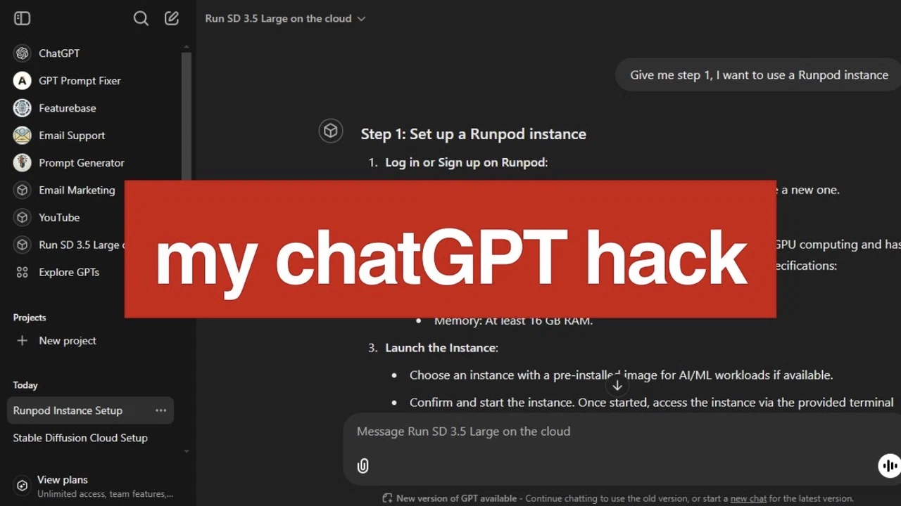 how to configure ChatGPT for projects