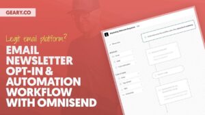 how to set up Omnisend email workflows