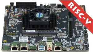 RISC-V development board with DDR5 RAM
