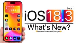 iOS 18.3 beta 1
