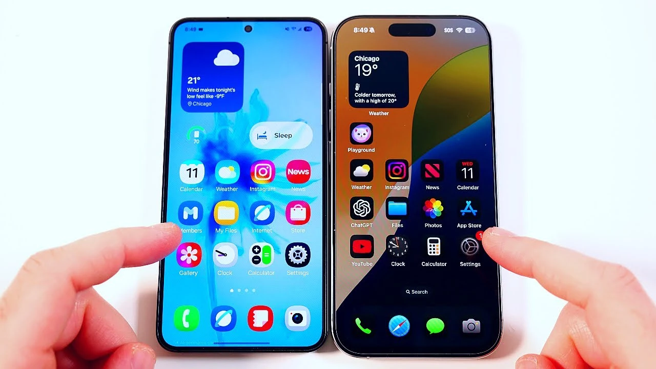 iOS 18.2 One UI 7