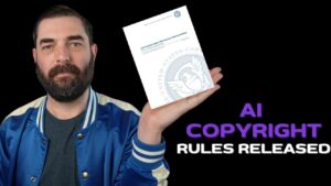 AI copyright guidelines emphasizing human creativity in content creation