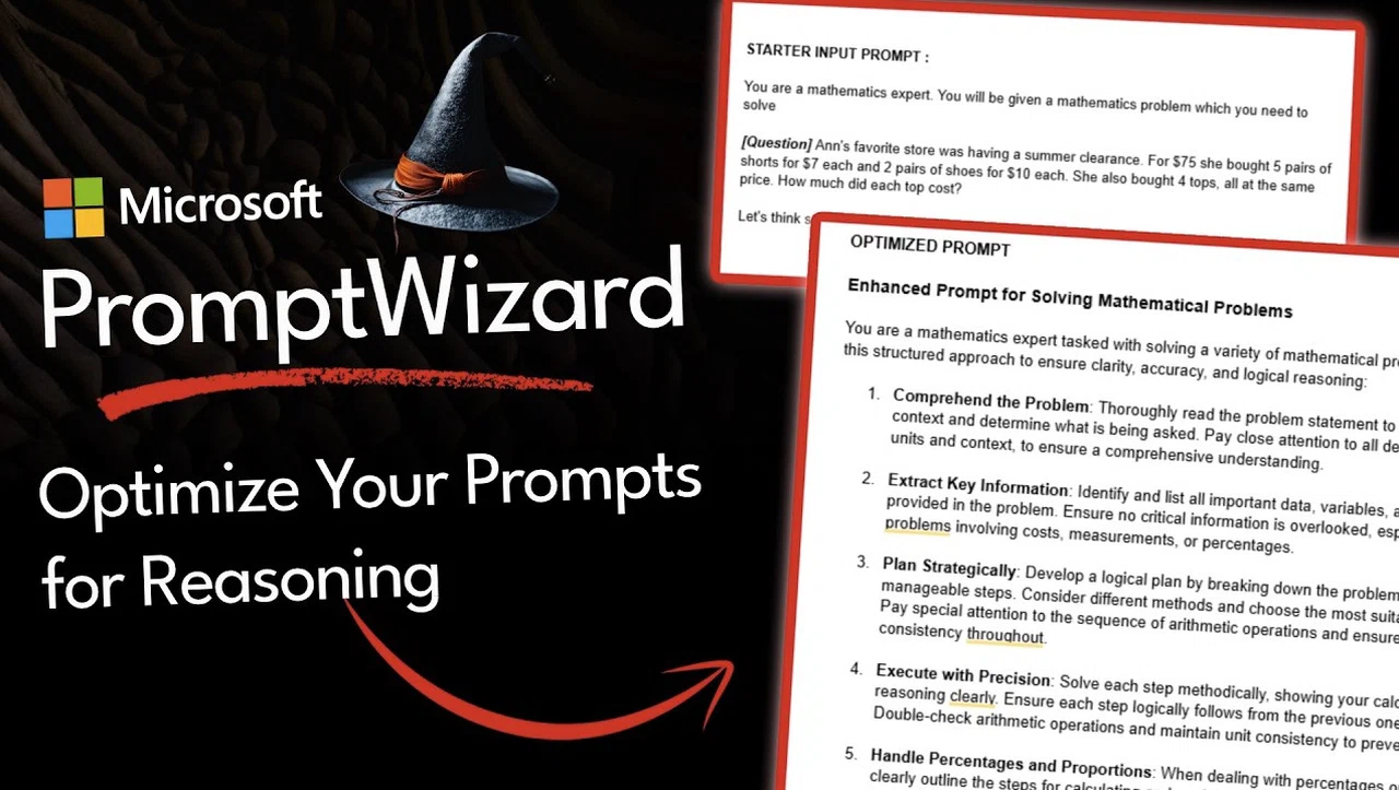 Overview of Microsoft's Prompt Wizard’s features for better AI reasoning