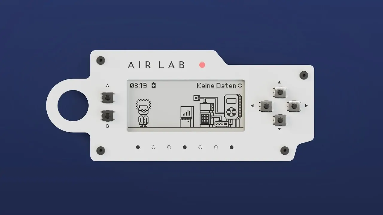 Close-up of Air Lab sensors for accurate pollutant detection