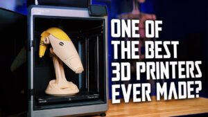Creality K2 Plus 3D printer with large-format build volume and enclosed design