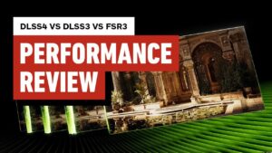 DLSS 4 vs. FSR 3 performance comparison chart