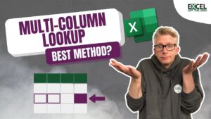 Excel multiple column lookup methods explained with examples
