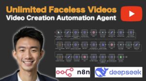 Automated faceless YouTube video creation using AI tools and workflows