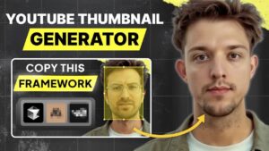 AI thumbnail generator built with no-code tools for YouTube creators