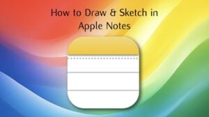 Apple Notes drawing tools interface with Apple Pencil on iPad