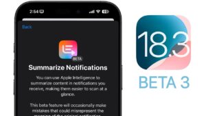 iOS 18.3 beta 3
