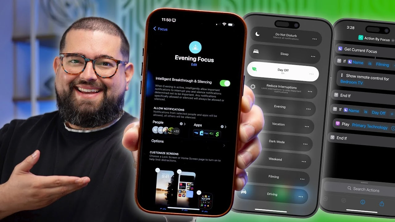 iPhone Focus Modes