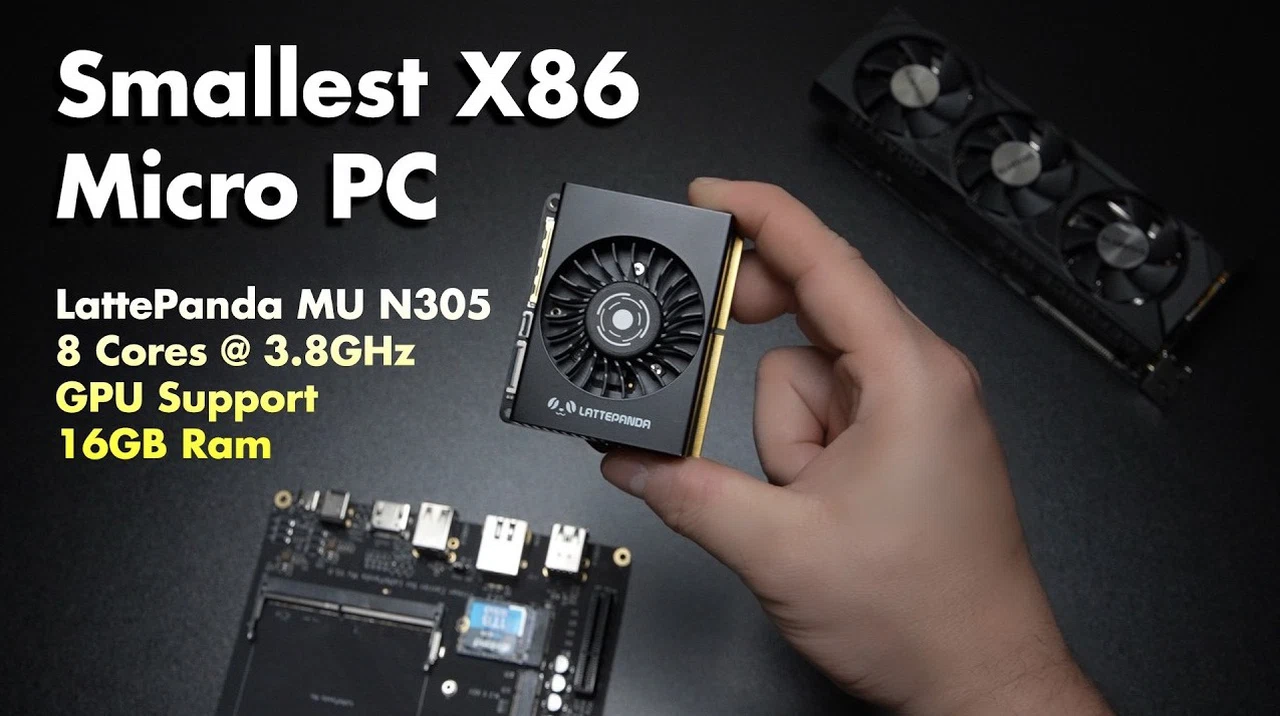 LattePanda MU N305 compact PC showcasing its modular design and features