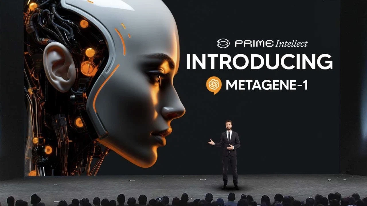 Metagene-1 AI analyzing genetic data to detect pathogens early