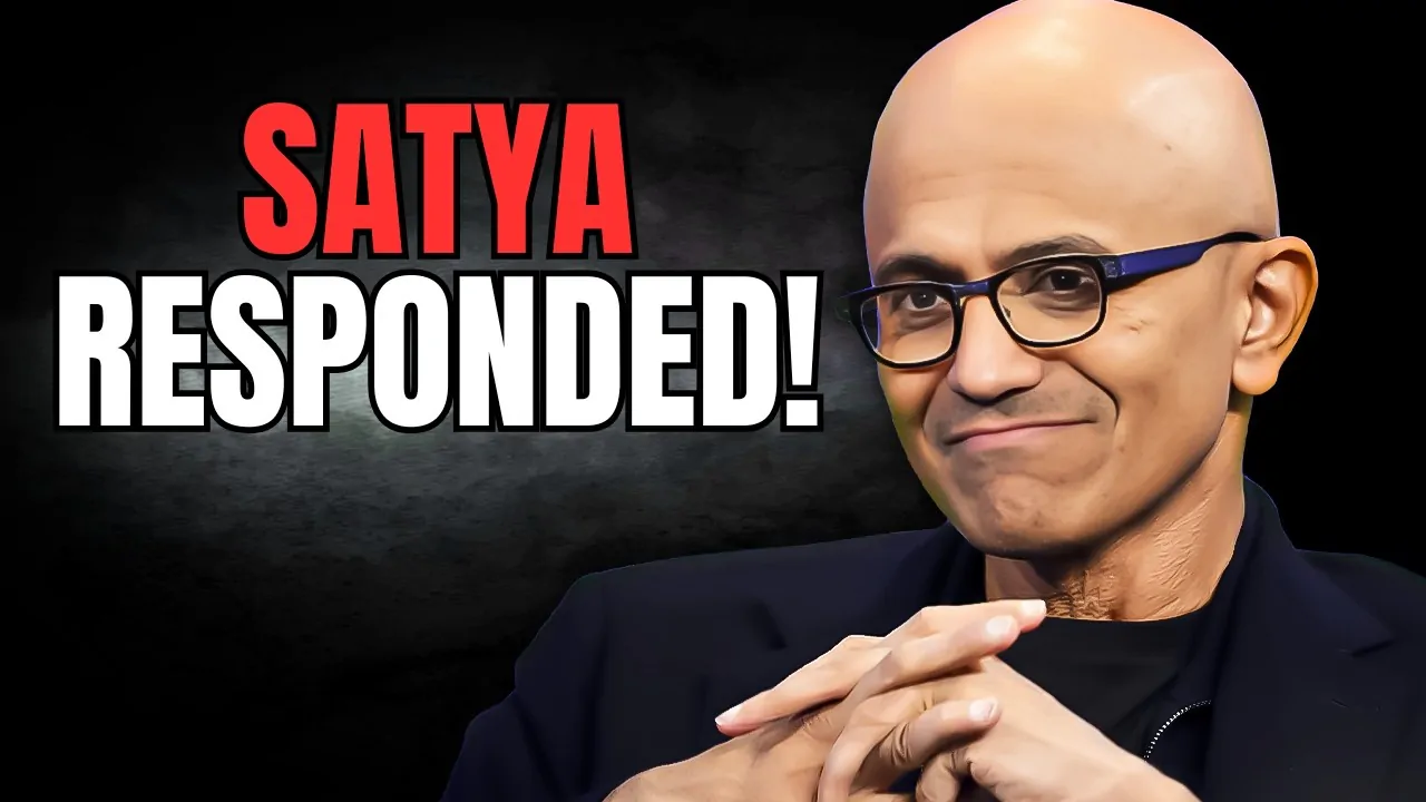 Microsoft CEO Satya Nadella discussing the future of AI in software