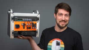 A compact mini rack setup designed for home lab enthusiasts.