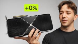 NVIDIA RTX 5080 performance analysis showing incremental improvements