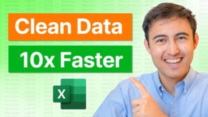 Power Query interface showcasing data cleaning features