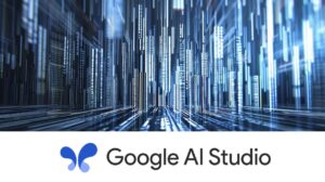Google AI Studio interface for real-time software learning