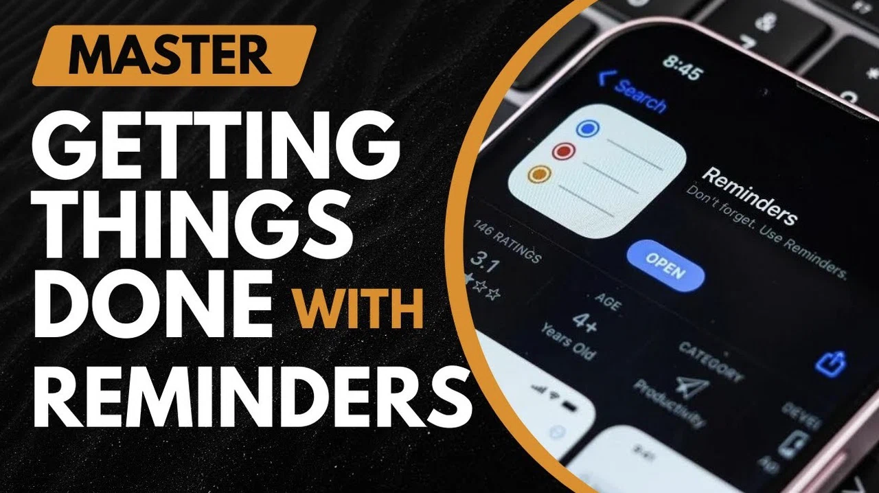 Step-by-step guide to setting up GTD in the Apple Reminders app