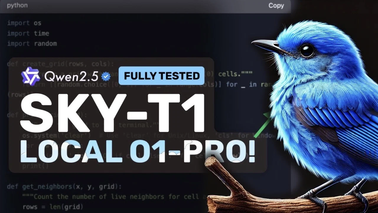 Sky-T1 open-source AI model for reasoning and coding tasks
