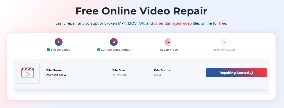 Video repair