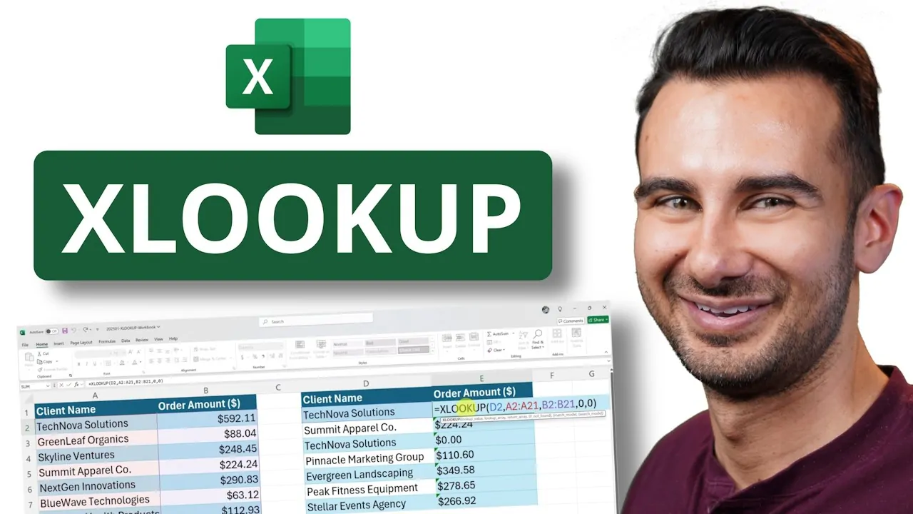 Comparison of XLOOKUP and VLOOKUP functions in Excel