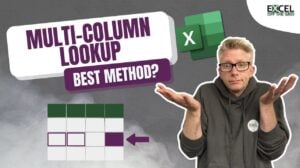 guide to Excel multi-column lookup methods