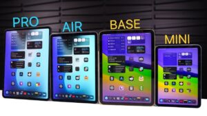2025 iPad lineup comparison showing all models and features