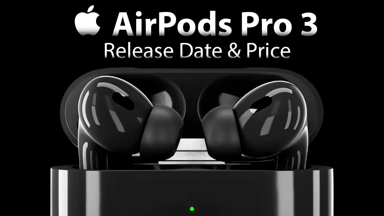 Close-up of AirPods Pro 3 with USB-C charging port design