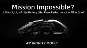 Ultra-lightweight AM INFINITY MOUSE with magnesium-aluminum alloy frame