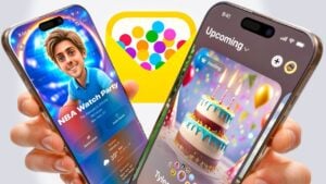 Apple Invites app interface showcasing event planning tools