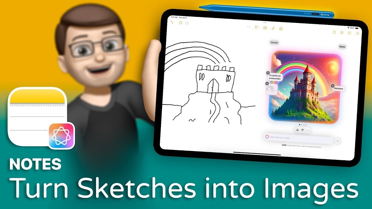Turn Sketches into Images in Apple Notes on iPad - Geeky Gadgets