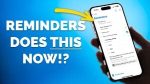 Apple Reminders app interface showing organized task lists