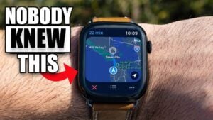 Apple Watch displaying hidden features and settings