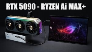 ASUS ROG Flow Z13 paired with RTX 5090 for portable gaming performance