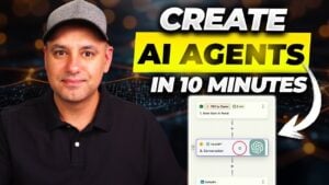 Illustration of AI tools automating social media content creation.