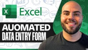 Automated Excel data entry form tutorial for beginners