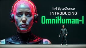 ByteDance OmniHuman AI system generating realistic full-body deepfake videos.