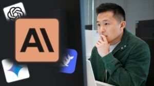 Claude AI interface showcasing productivity tools for professionals