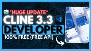 Cline v3.3 AI coding tool showcasing advanced features for developers