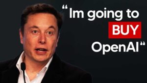 Elon Musk announces $97.4 billion bid to acquire OpenAI, sparking debates.