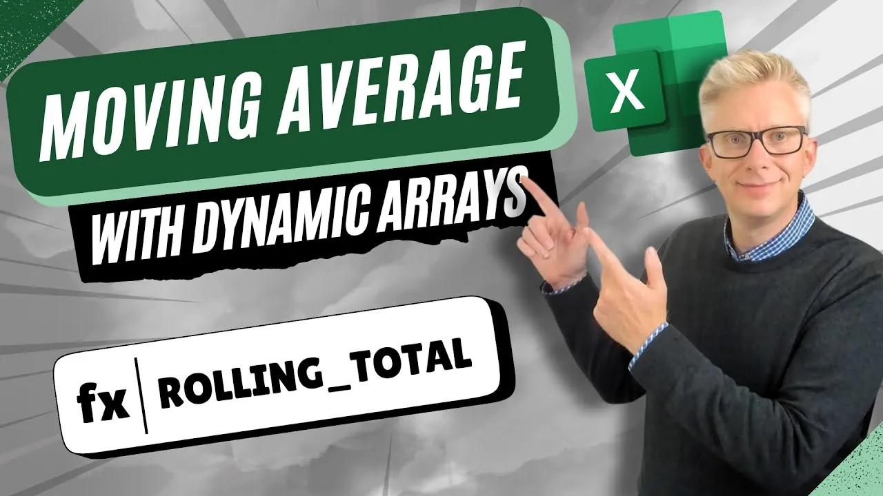 Custom Excel function for rolling totals and averages