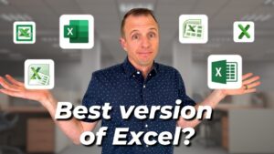 Comparison of different Microsoft Excel versions for users