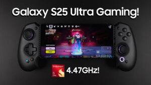 Galaxy S25 Ultra showcasing its powerful Snapdragon 8 Elite processor