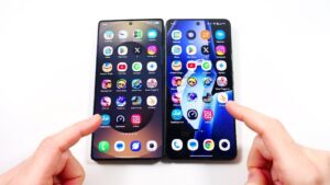Samsung Galaxy S25 Ultra vs OnePlus 13R smartphone comparison image