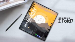 Galaxy Z Fold 7 showcasing its slim and refined design