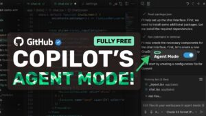 GitHub Copilot Agent Mode automating coding tasks with AI assistance