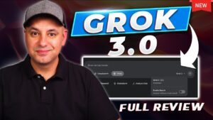 Grok 3 AI model showcasing its features and performance highlights