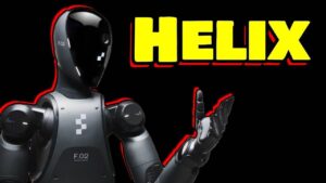 HELIX AI robot showcasing vision, language, and action capabilities